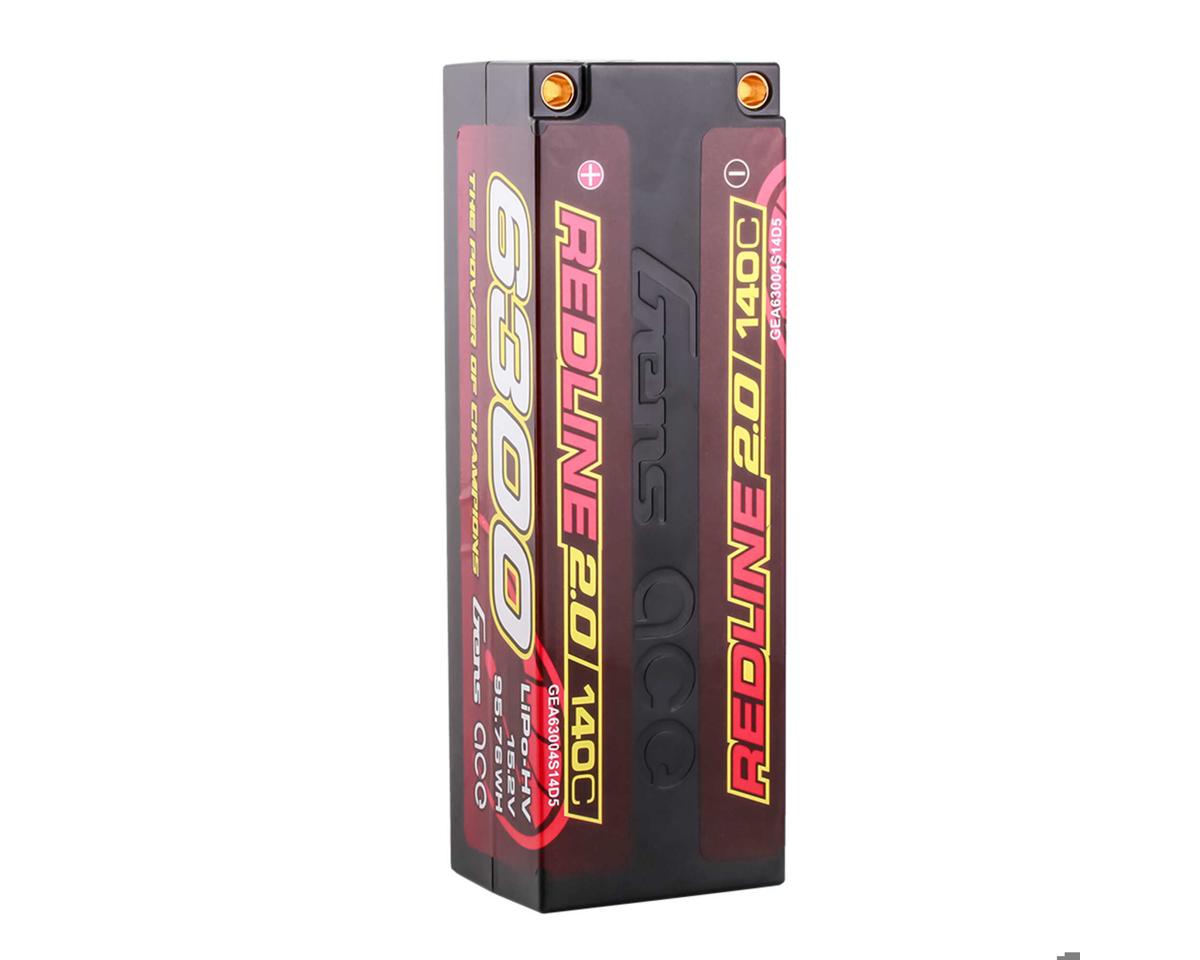 Gens Ace Redline 2.0 4S LiHV Battery 140C (15.2V/6300mAh) w/5.0mm bullet image 3