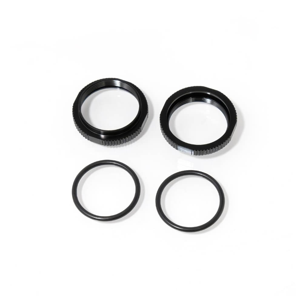 TKR6013BK – Shock Adjustment Collars (short, aluminum, BLACK ano, 2pcs) image 0