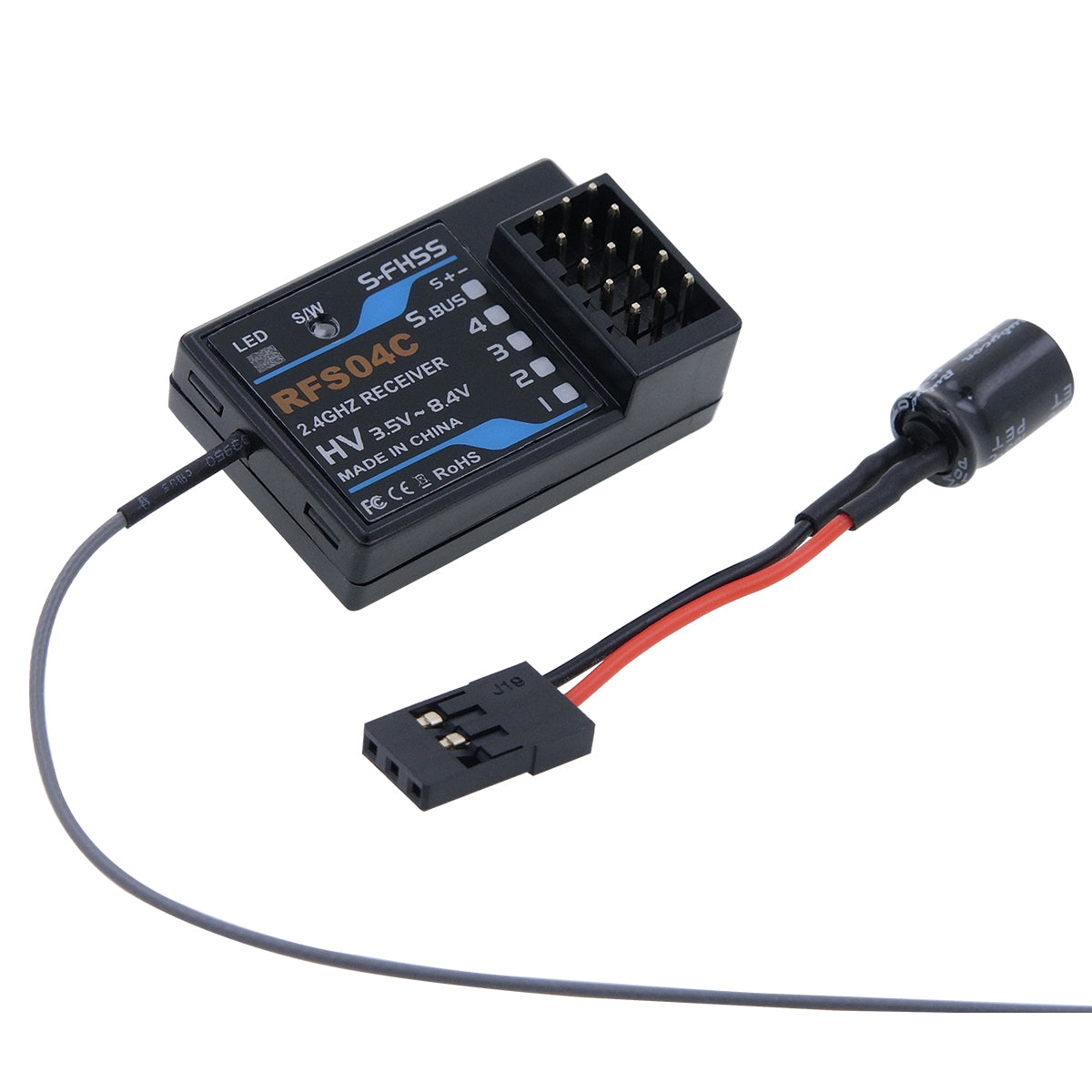 RFS04C 2.4G S-FHSS Compatible 4CH and SBUS RC Receiver Module