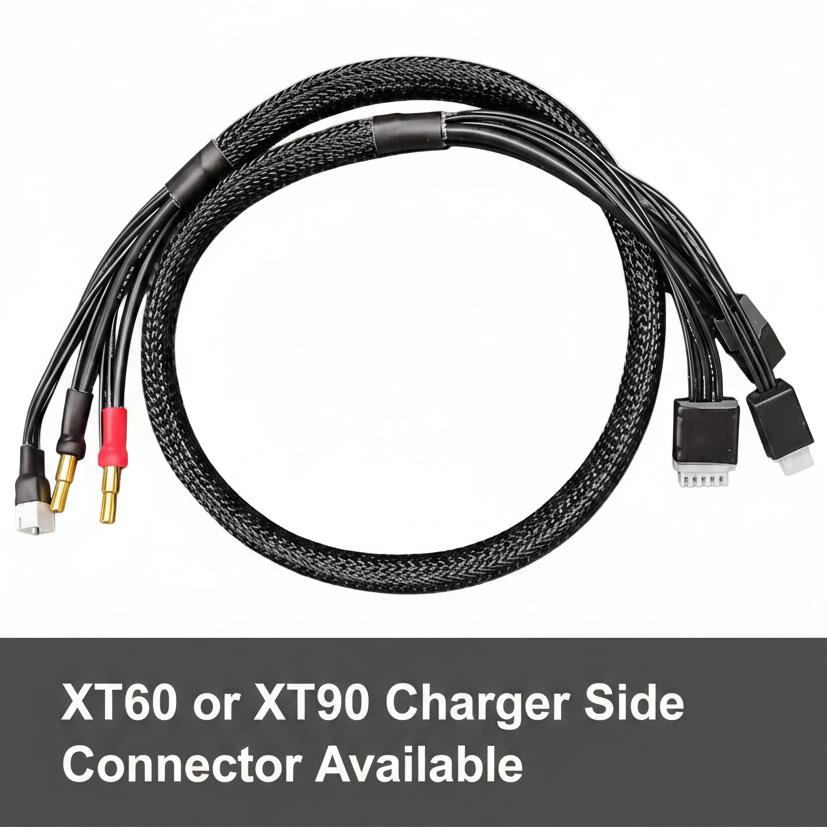 N2RC 4/5mm Bullet 2S/4S Combo Charge Lead XT60 or XT90