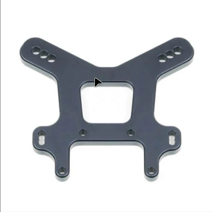 TKR9268 - Tekno RC Shock Tower (front, 7075 CNC, gun metal ano, EB/NB48 2.0)