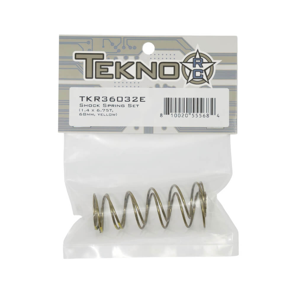 TKR36032E – Shock Spring Set (1.4 x 6.75T, 68mm, YELLOW)