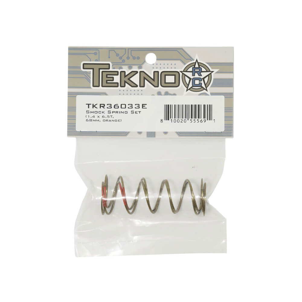 TKR36033E – Shock Spring Set (1.4 x 6.5T, 68mm, ORANGE)