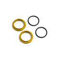 TKR6013BY – Shock Adjustment Nuts (short, aluminum, YELLOW ano, 2pcs)