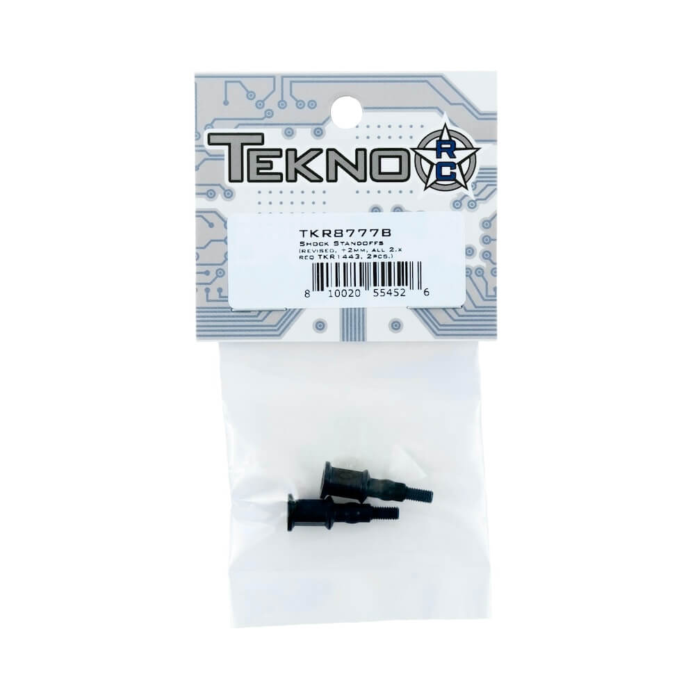 TKR8777B - Tekno RC Shock Standoffs (2) (Requires TKR1443) (2mm Offset)