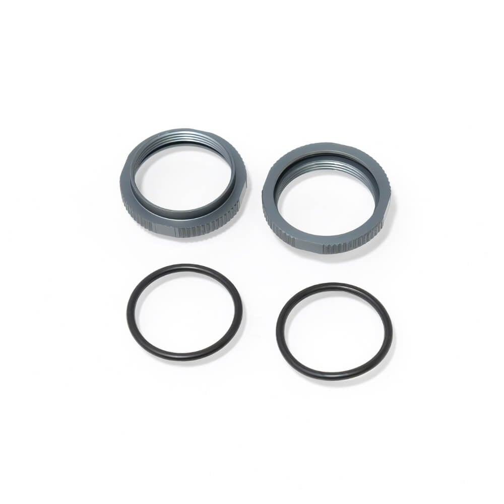 TKR6013B – Shock Adjustment Collars (short, aluminum, GUN METAL ano, 2pcs) image 0