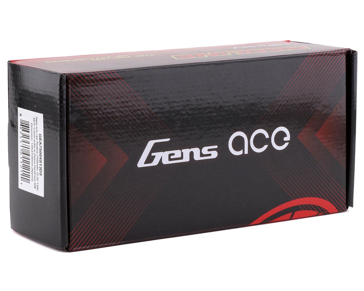 Gens Ace 4s LiHV LiPo Battery 130C w/5mm Bullets & T-Style Adapter (15.2V/7500mA image 2