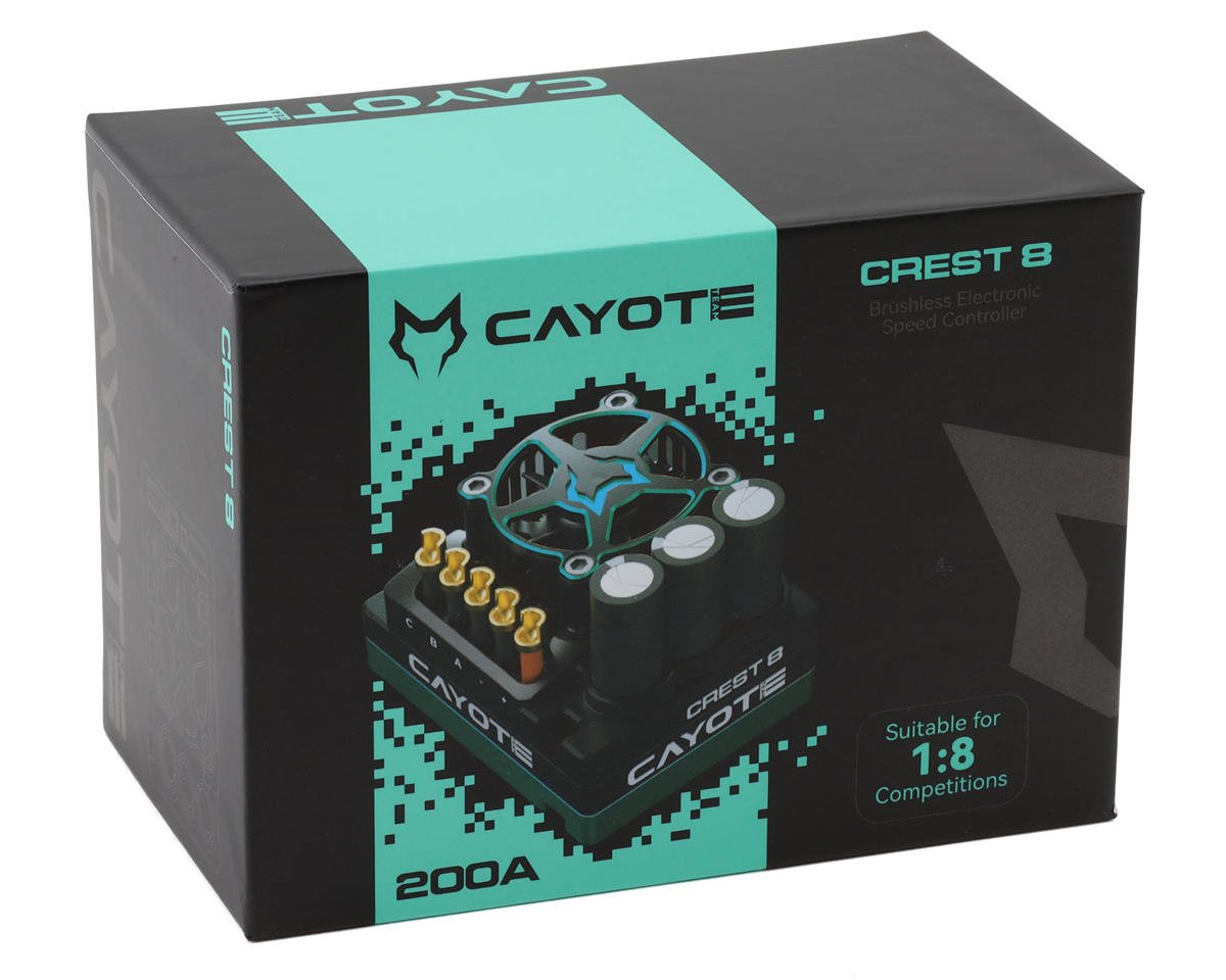 Cayote Crest 8 1/8 200A Sensored Brushless ESC w/Bluetooth image 2