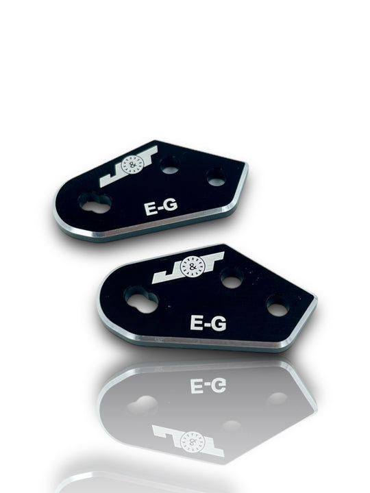J&T Tekno Aluminum Adjustable Ackerman Plates (E/G) image 0