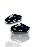 J&T Tekno Aluminum Adjustable Ackerman Plates (F/H) image 0
