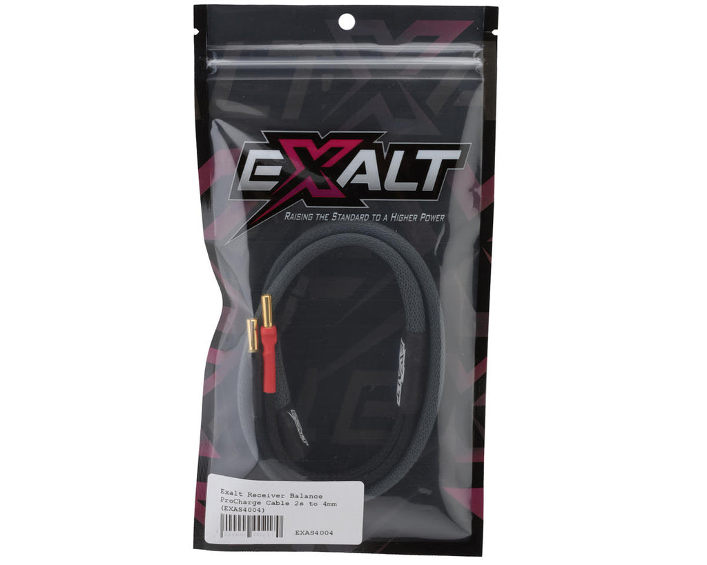 Team Exalt Receiver Balance ProCharge Charge Lead (2S JST to 4mm Bullets)