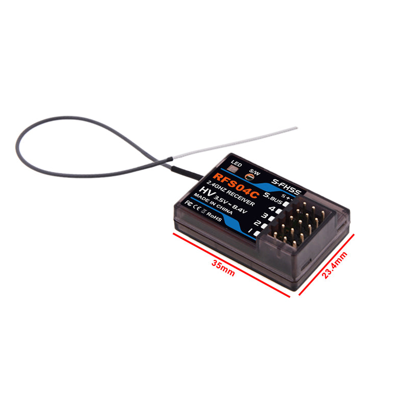 RFS04C 2.4G S-FHSS Compatible 4CH and SBUS RC Receiver Module