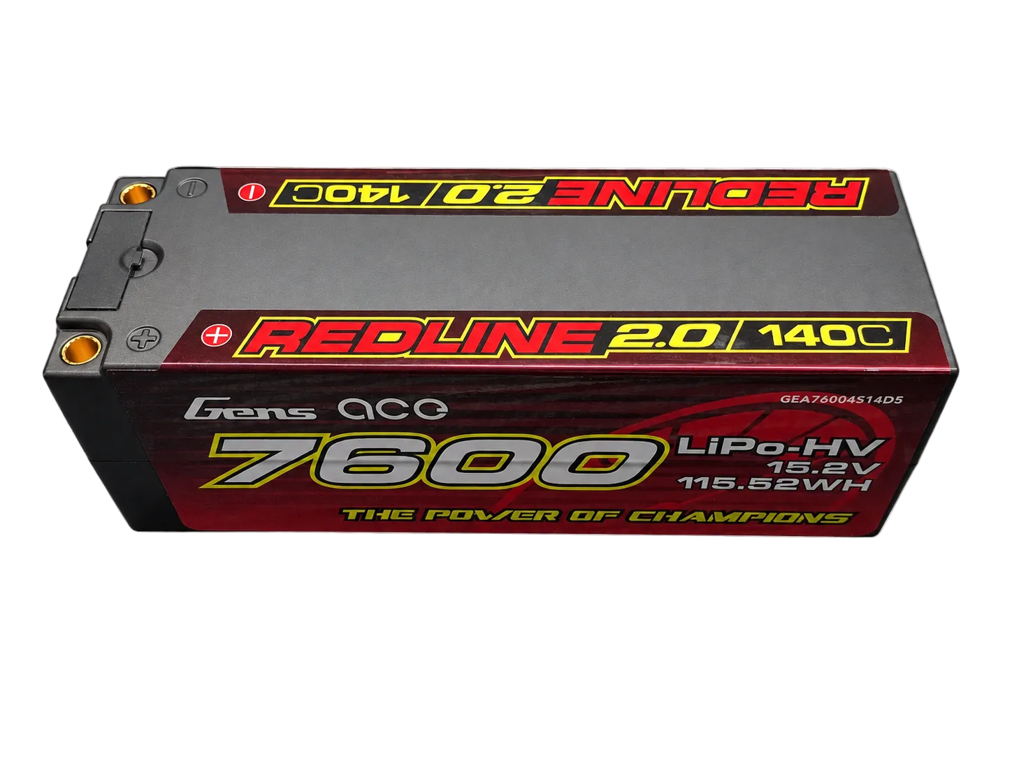 Gens ace Redline 2.0 7600mAh 15.2V 4S1P 140C Lipo battery