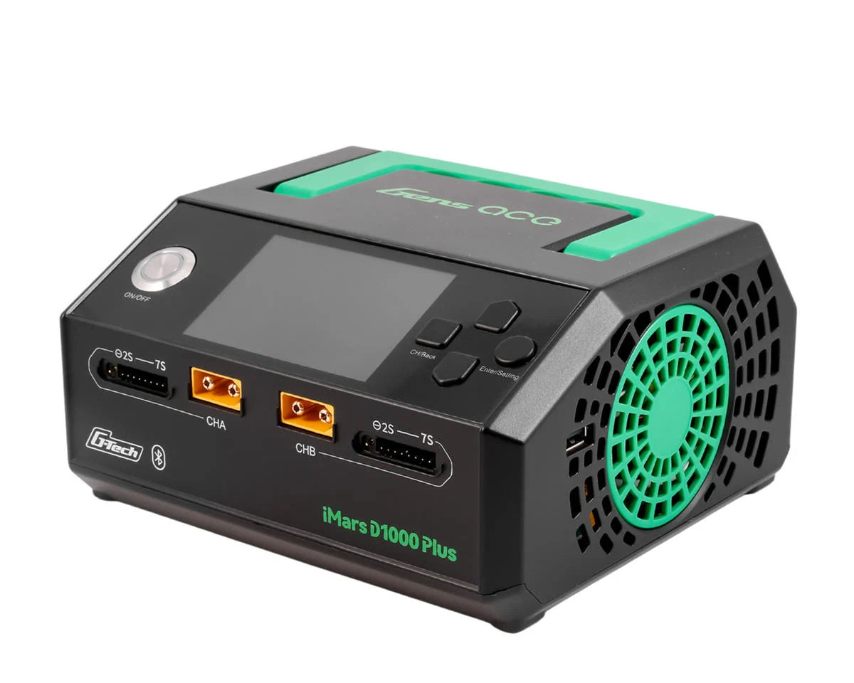Gens Ace iMars D1000 Plus G-Tech Smart Dual AC Charger (7S/25A) (AC-1000W)