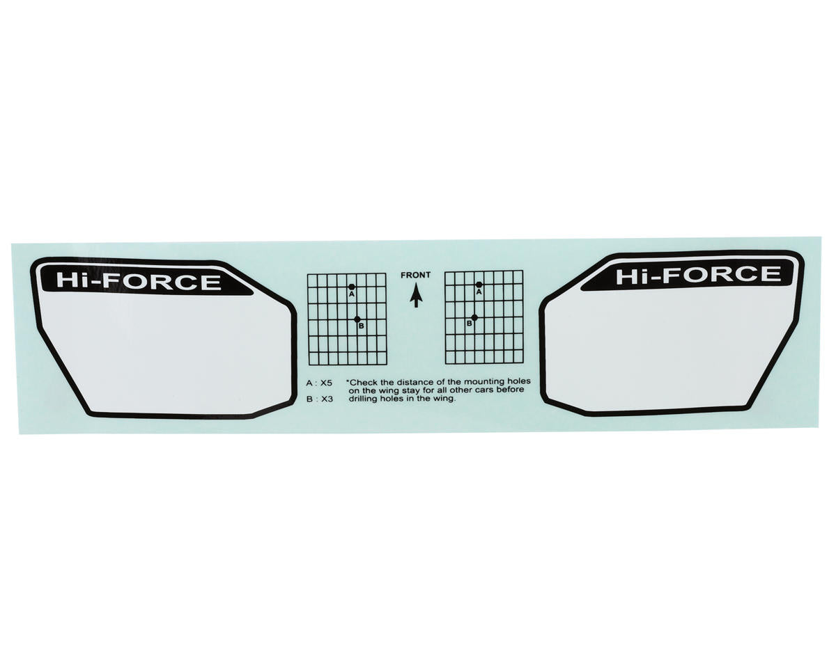 HongNor X5B 1/8 Off-Road Wing (White)