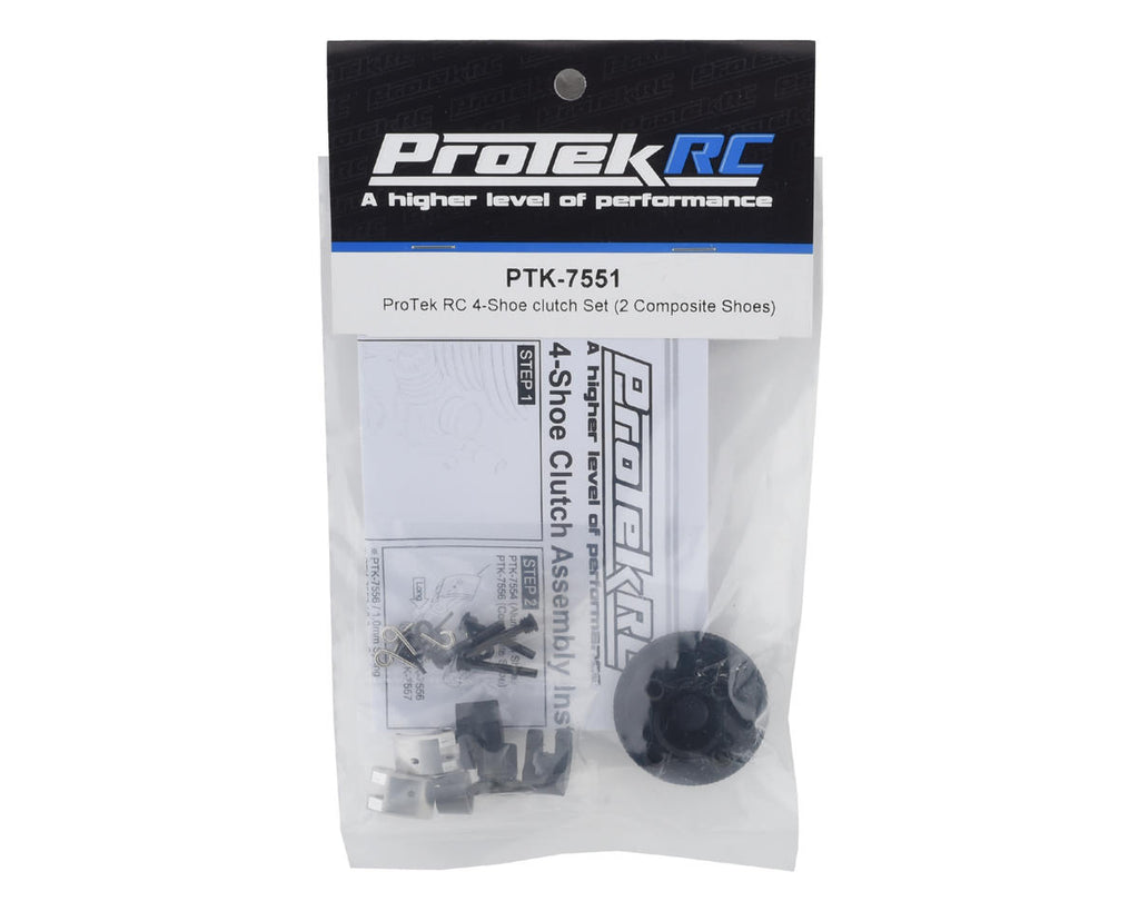 ProTek RC 34mm 4-Shoe Off-Road Clutch Set (2 Aluminum/2 Composite Shoes)