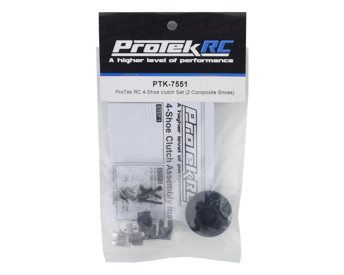 ProTek RC 34mm 4-Shoe Off-Road Clutch Set (2 Aluminum/2 Composite Shoes)
