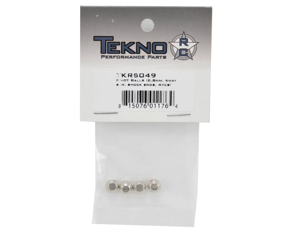 TKR5049 - Tekno RC Steel 6.8mm Sway Bar & Shock End Pivot Ball Set (4)
