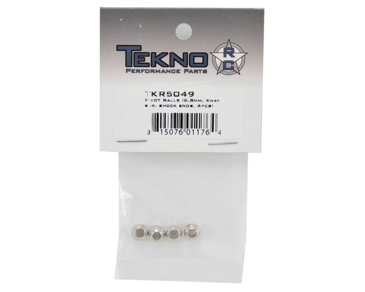 TKR5049 - Tekno RC Steel 6.8mm Sway Bar & Shock End Pivot Ball Set (4)