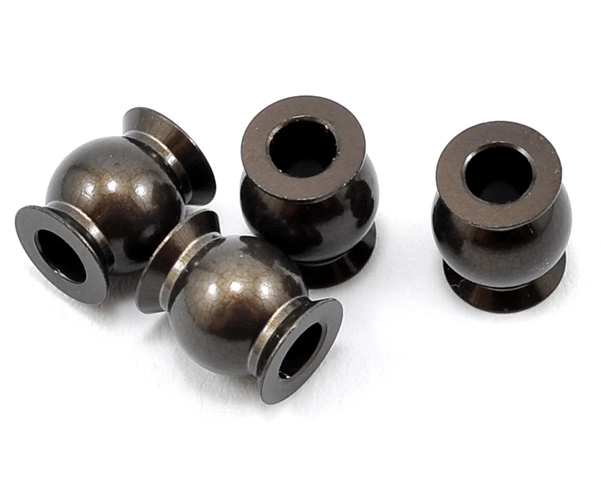 TKR5053A – Pivot Balls (6.8mm, flanged, outside camber, aluminum, 4pcs)