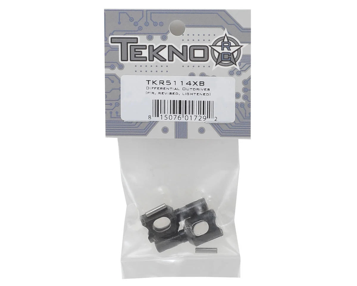 TKR5114XB - Tekno RC Lightened Front/Rear Differential Outdrive Set (2)