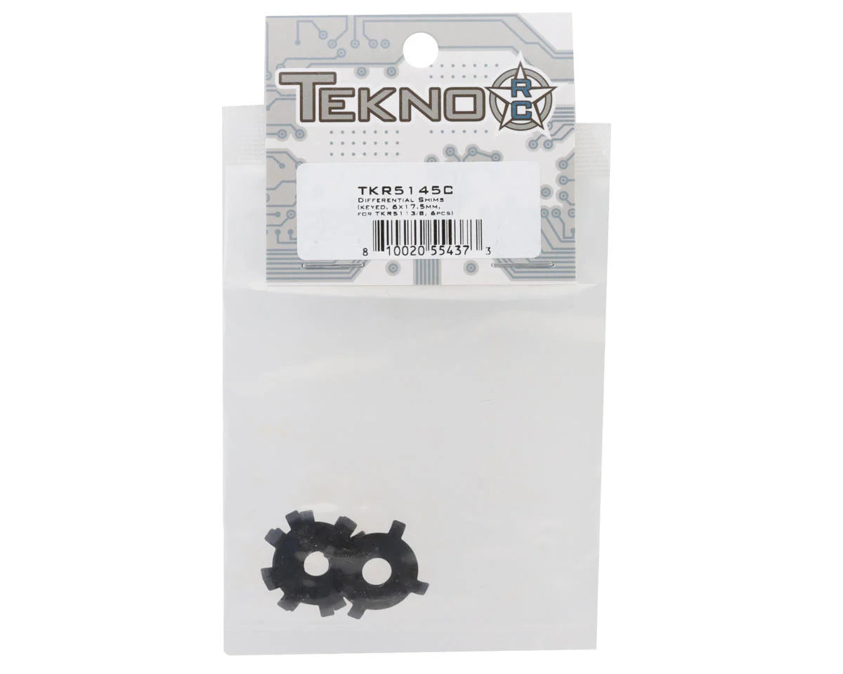 TKR5145C – Differential Shims (keyed, 6×17.5mm, for TKR5113/B, 6pcs)