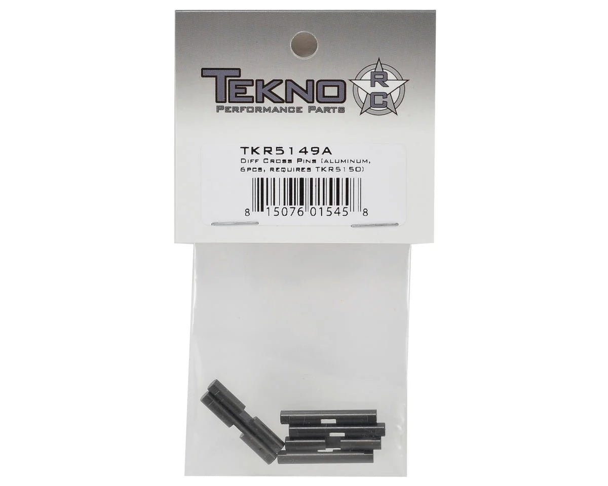 TKR5149A – Differential Cross Pins (Aluminum, 6pcs, requires TKR5150 gears)