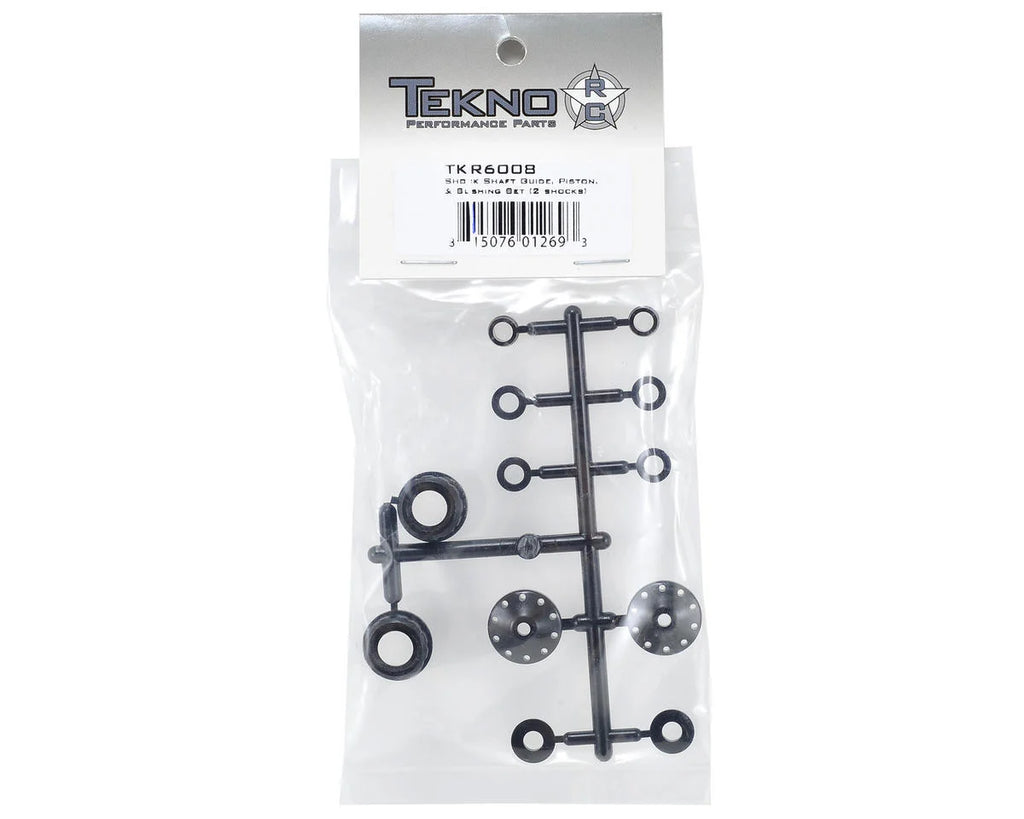 TKR6008 – Shock Shaft Guide, Piston and Bushing Set (for 2 shocks)