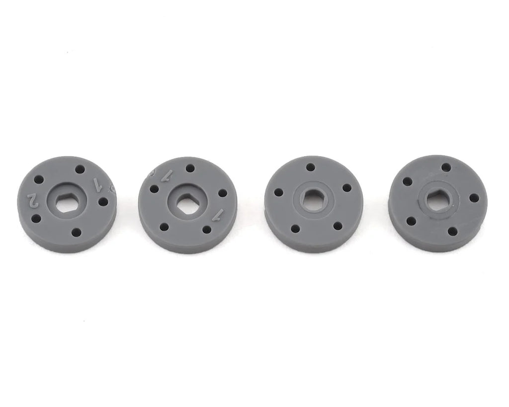 TKR6705E – Shock Piston Set (5×1.1, 5×1.2, flat/flat, 13mm, 4pcs)