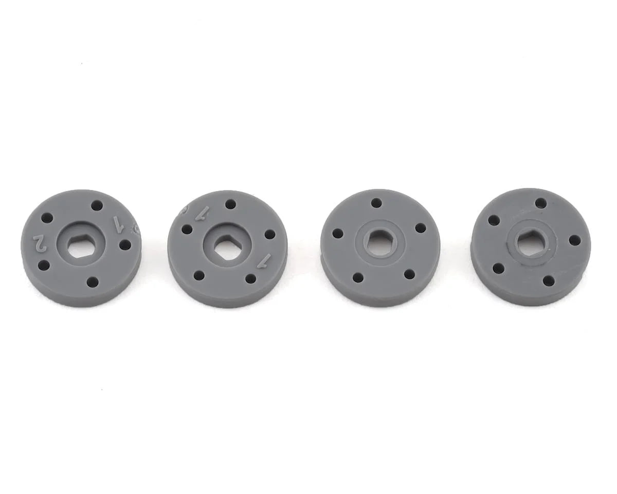 TKR6705E – Shock Piston Set (5×1.1, 5×1.2, flat/flat, 13mm, 4pcs)