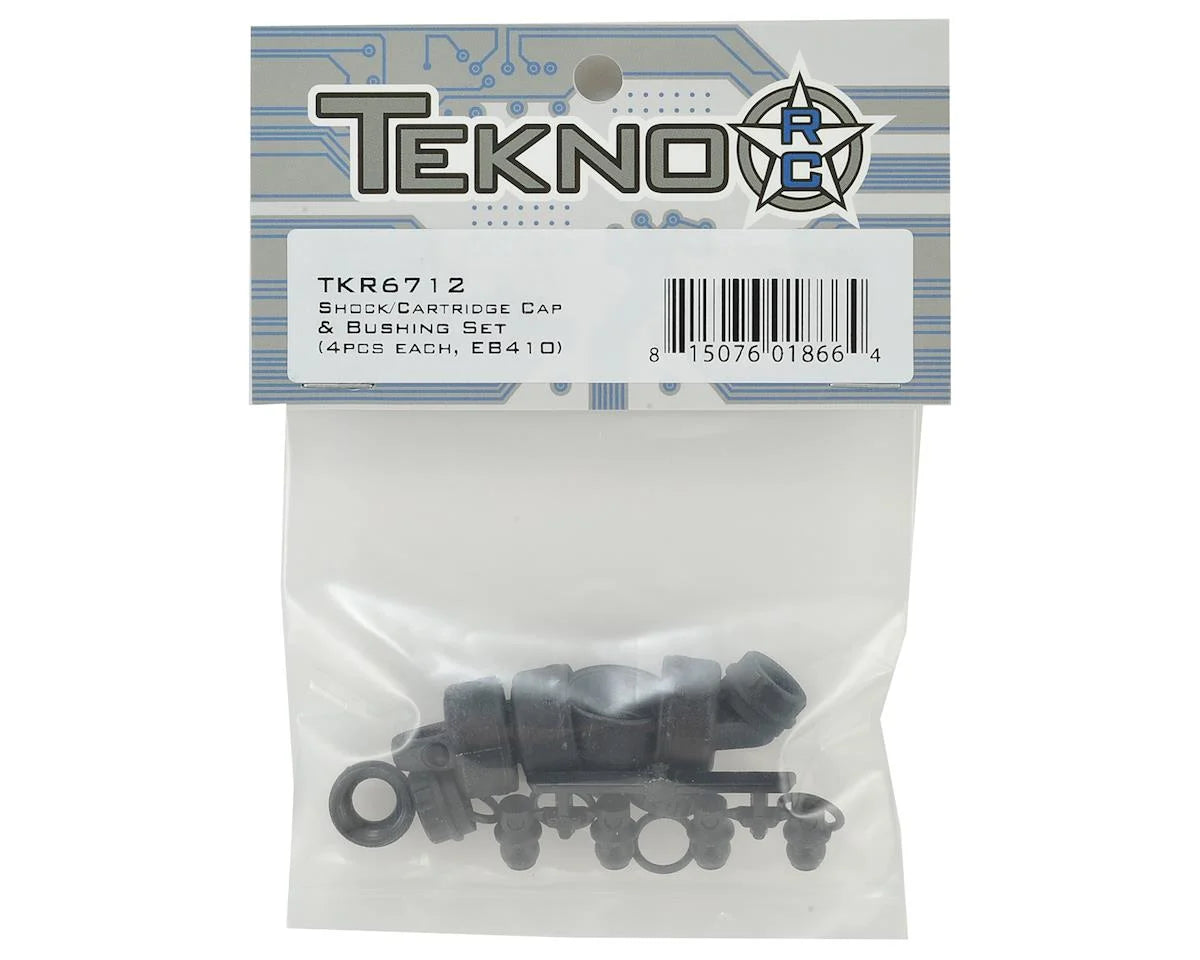 TKR6712 – Shock/Cartridge Cap & Bushing Set (4pcs each, EB410)