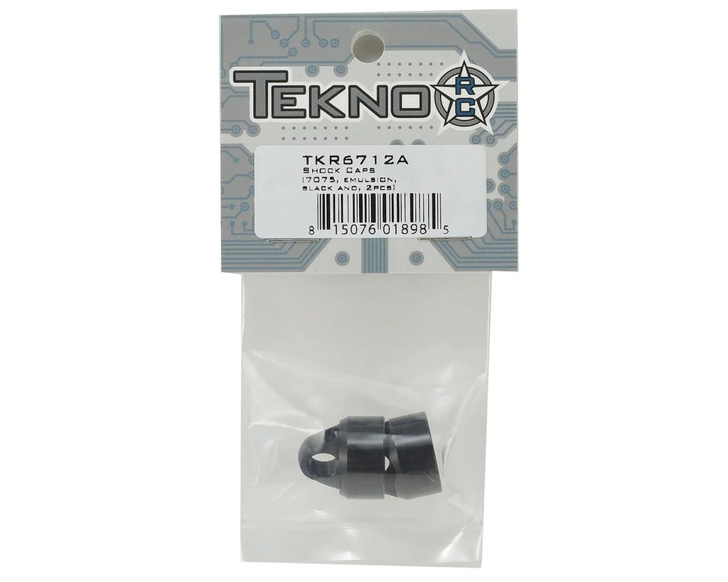 TKR6712A – Shock Caps (7075, emulsion, black ano, 2pcs)