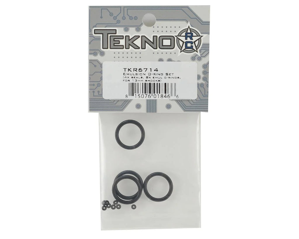 TKR6714 – Emulsion O-ring Set (4x cap seals, 8x emulsion o-rings, for 13mm shocks)