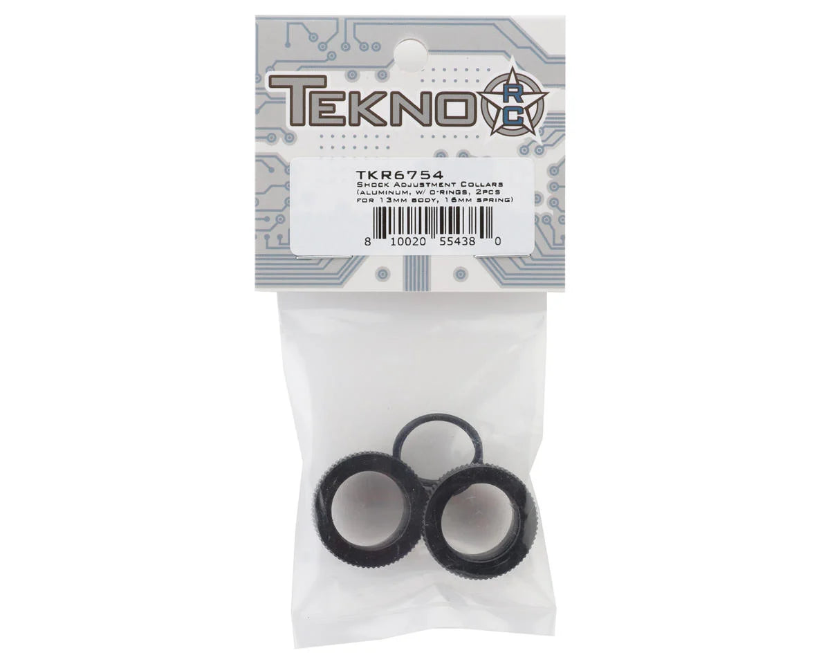 TKR6754 – Shock Adjustment Collars (aluminum, for 13mm body, 16mm spring, 2pcs)