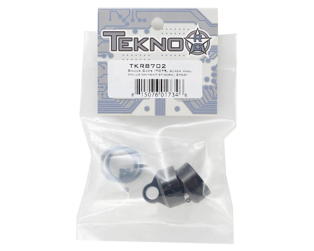 TKR8702 - Tekno RC Aluminum Shock Caps (2) (Emulsion/Vented/Non-Vented)