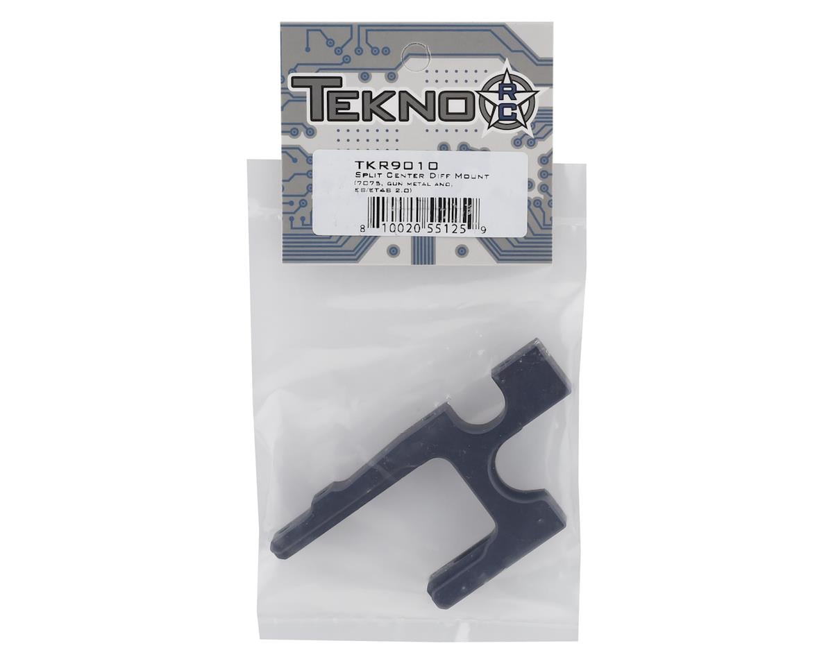 TKR9010 – Split Center Diff Mount (7075, gun metal ano, EB/ET48 2.0)