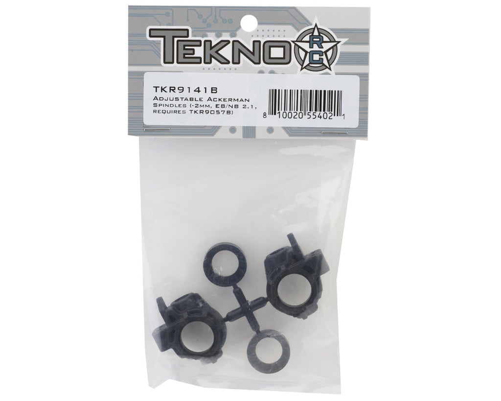 TKR9141B – Adjustable Ackerman Spindles (-2mm, EB/NB 2.1, requires TKR9057B)