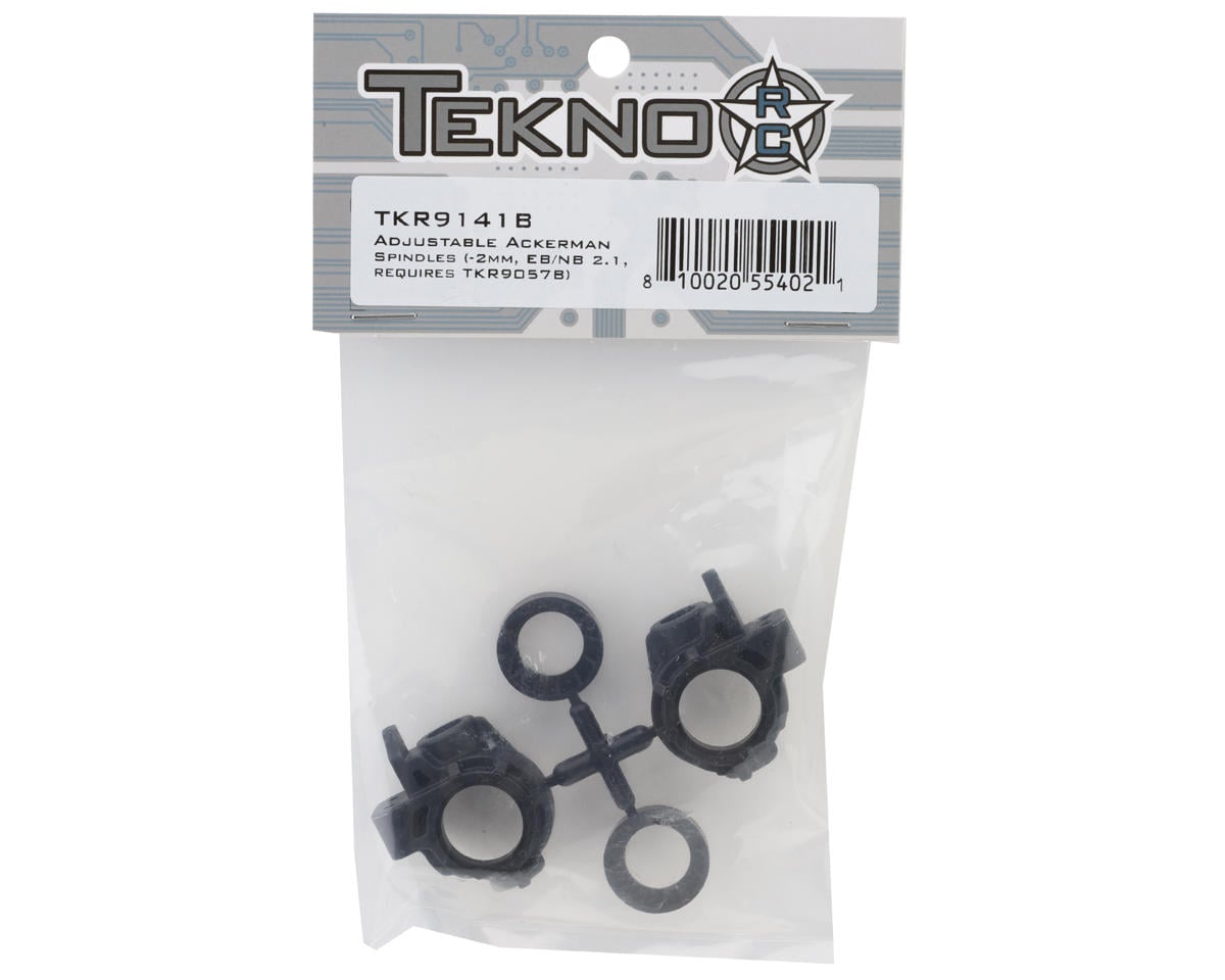 TKR9141B – Adjustable Ackerman Spindles (-2mm, EB/NB 2.1, requires TKR9057B)