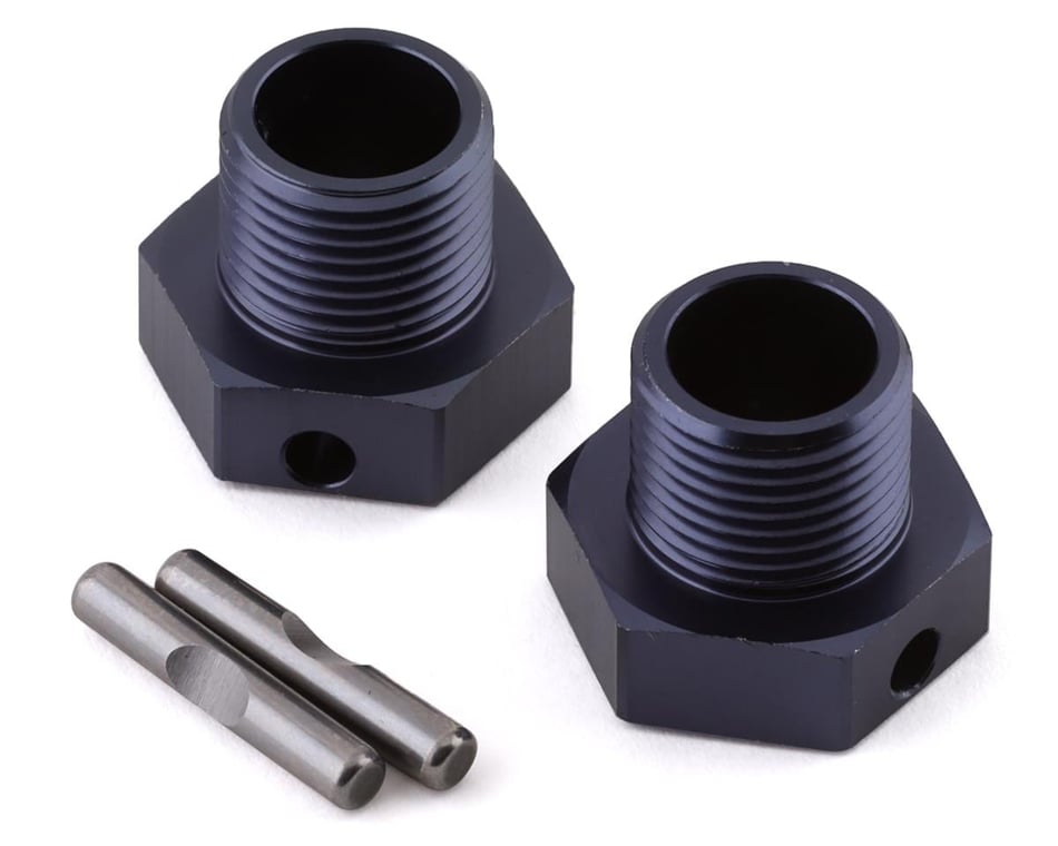 TKR9671 – Wheel Hubs (+2mm offset, 17mm, gun metal ano, w/pins, 2pcs)