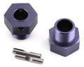 TKR9673 – Wheel Hubs (+4mm offset, 17mm, gun metal ano, w/pins, 2pcs)a